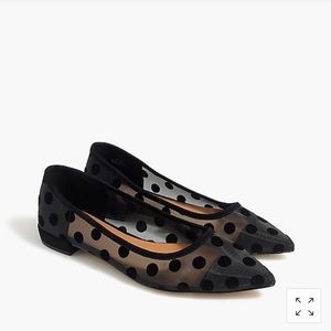 Polka-Dot Pointy-Toe Flats J Crew Factory AT838